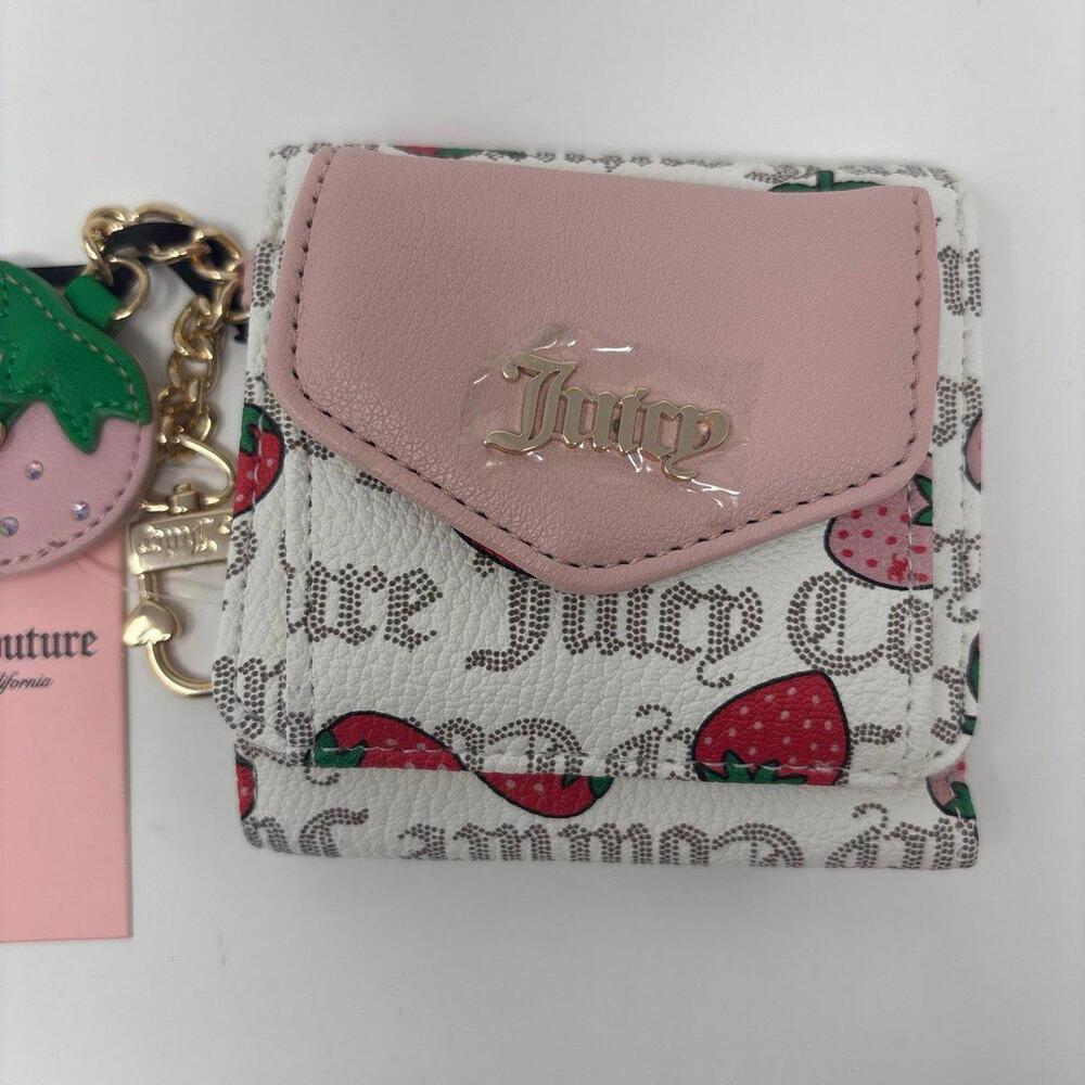 Juicy Couture strawberry mini flap wallet